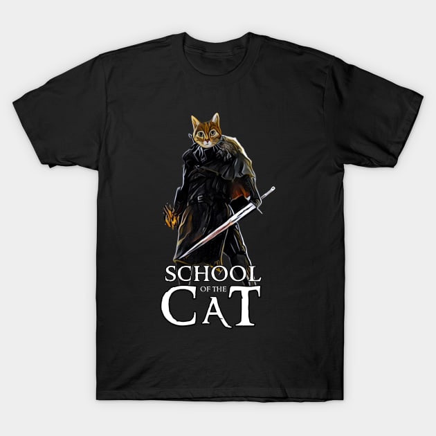 School of the Cat - Fantasy T-Shirt by Fenay-Designs